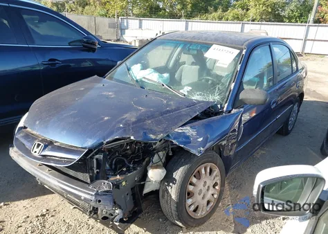 2004 Honda Civic Lx from USA, damaged, VIN 1HGES16504L001258